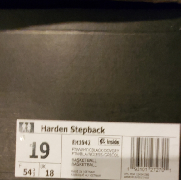 Adidas James Harden Stepback Size 19 - Picture 3 of 9